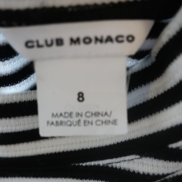 CLUB MONACO STRIPED SHORT SLEEVE SHIFT DRESS 8 * - Picture 12 of 12